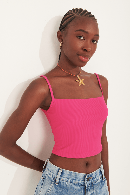 top laila amarracao pescoço malha - Garage Rio