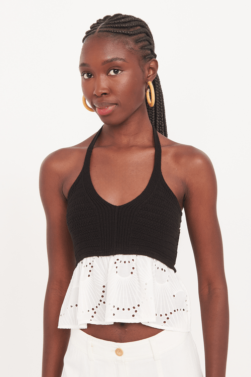 cropped francesca decote v com basque lastex costas ll estampa