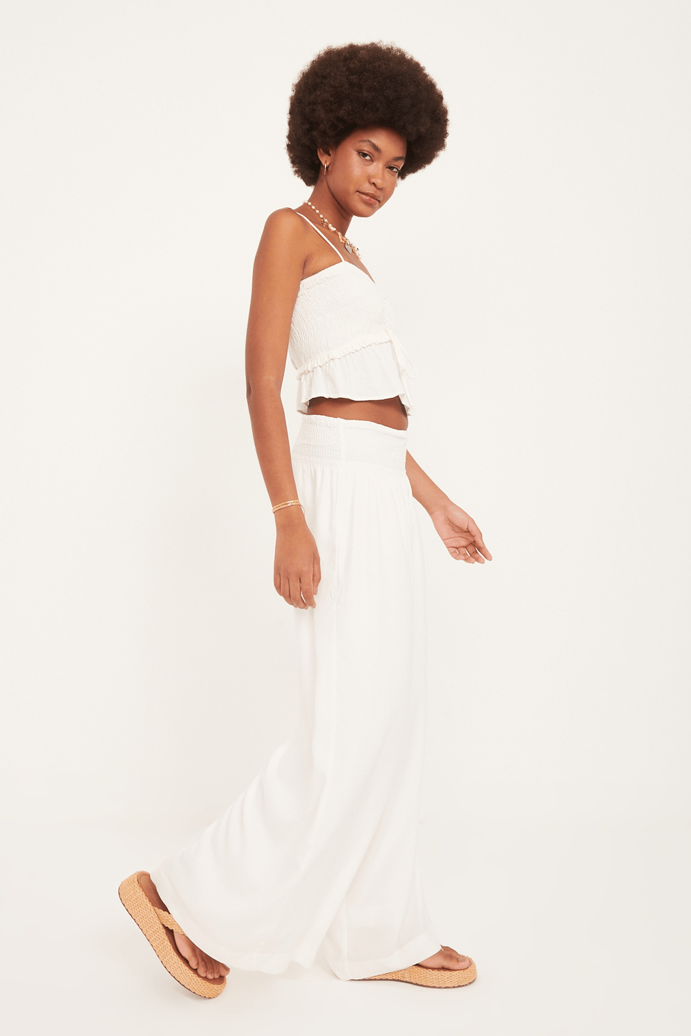 babylclub string top white 白 シズニルック calça eloisa - Garage Rio