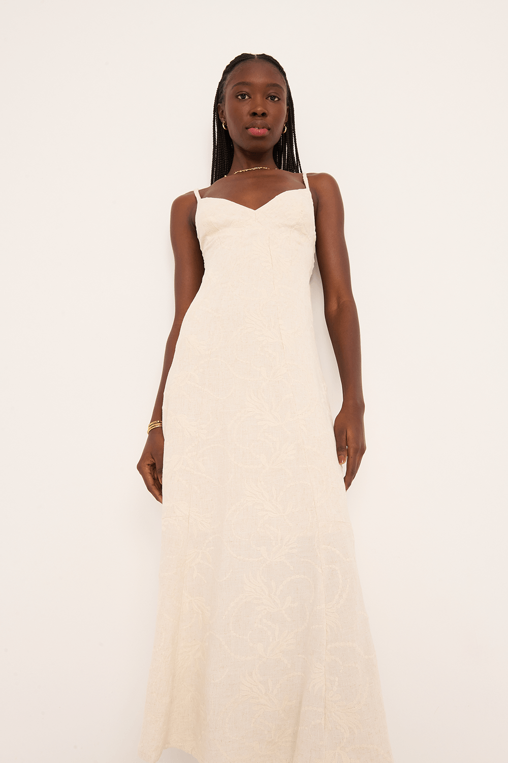 【R&B】Lady vestido betina midi recortes lastex costas - Garage Rio